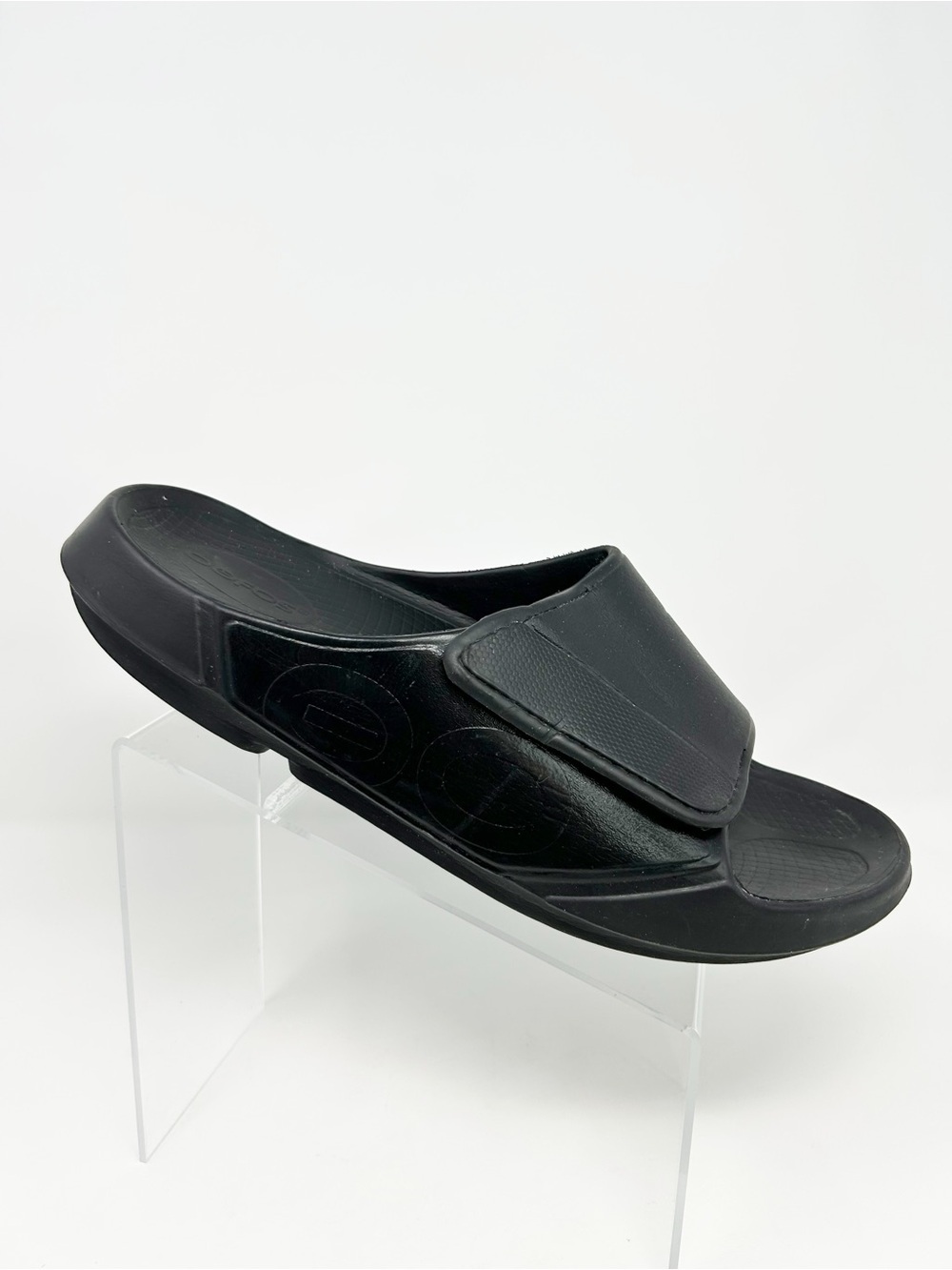 OOFOS OOahh Men's Sport Flex Recovery Slide Sandals Matte Black Size 15 EU 48